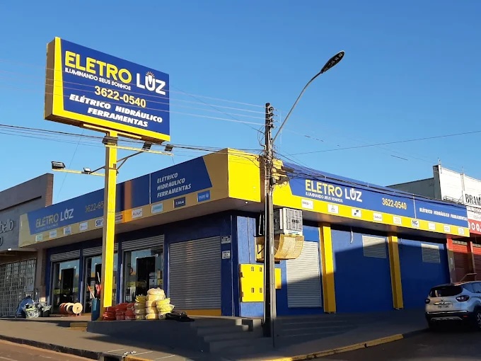 Fachada da Eletroluz na Av. Presidente Vargas em Rio Verde
